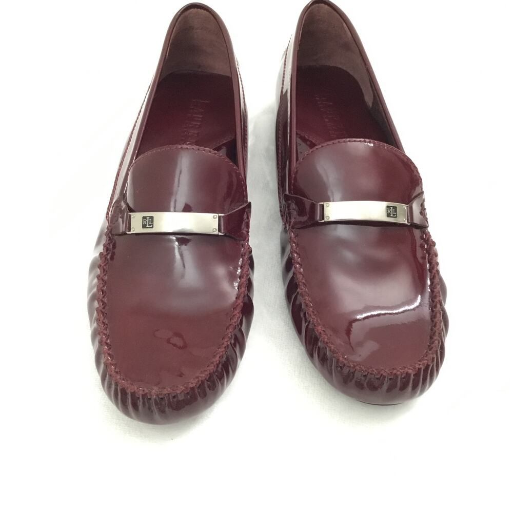 Lauren Ralph Lauren Women's Loafer Patent Leather Purple Flats Sz 10B